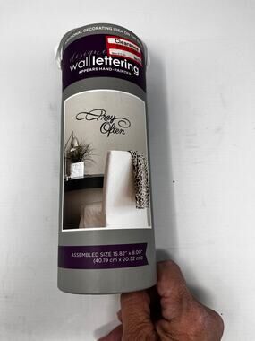 Designer brand Pray Often Wall Vinyl Decor 15.82" x 8" New Sealed in Box